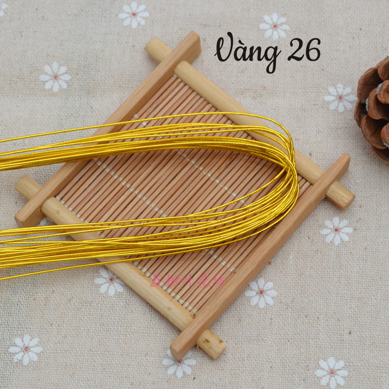 Kẽm xi nẹp lá, cánh hoa len, hoa vải, hoa đá Handmade