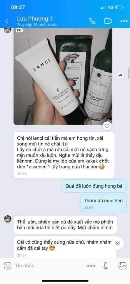 SỮA RỬA MẶT LANCI