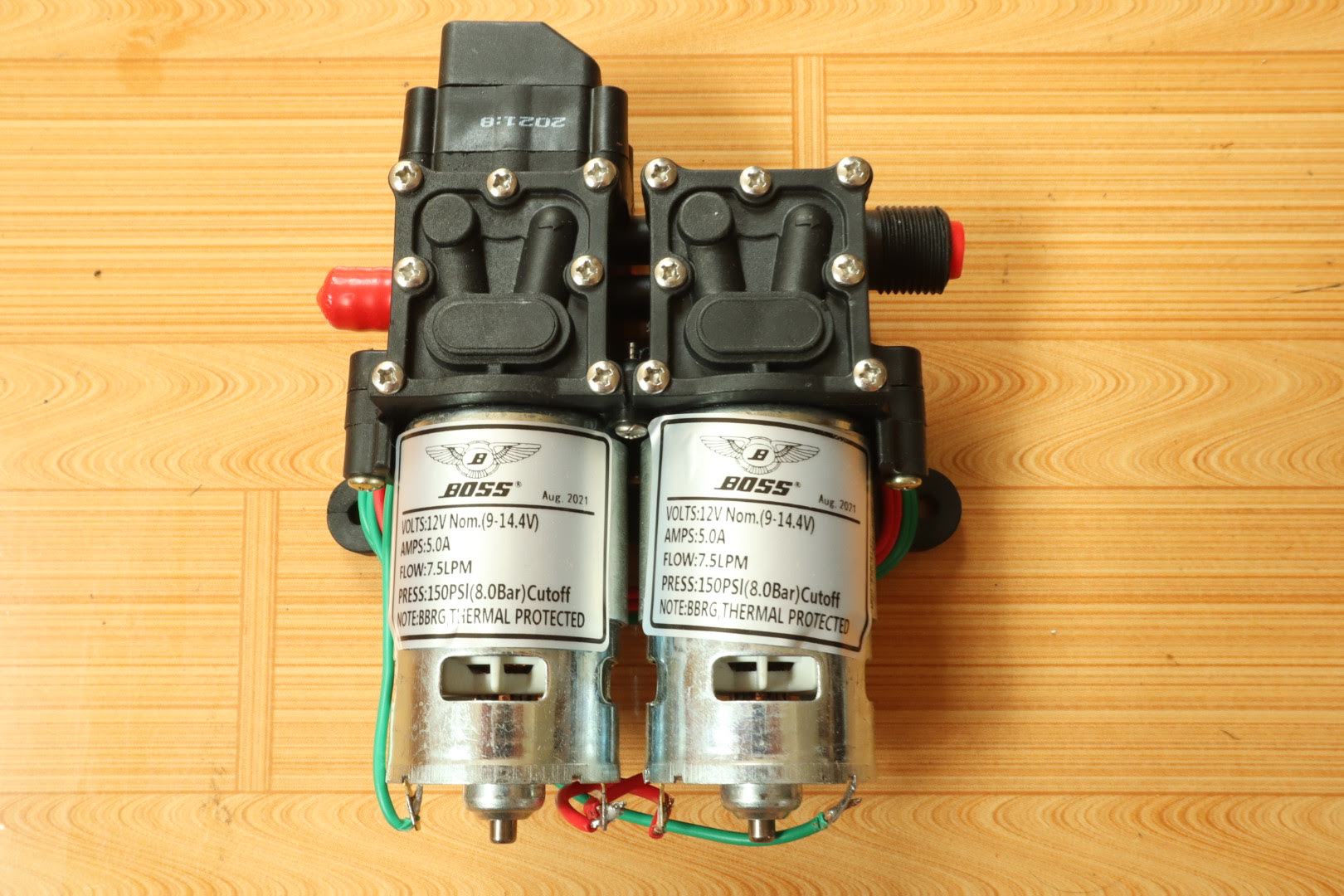 Bơm đôi 12V, dùng cho bình xịt điện