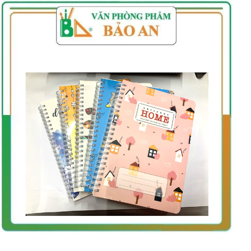 Sổ Lò Xo A5 Dày, Gáy Dọc Hoặc Ngang 200 Trang Hải Tiến - Văn phòng phẩm Bảo An
