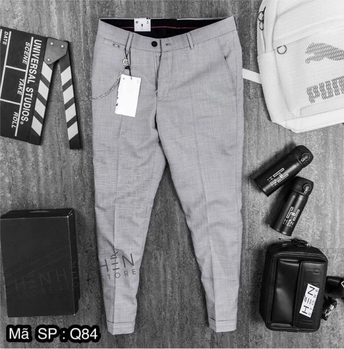[HOT][FREESHIP] Quần âu xám bạc dáng ôm - BeBe-Store