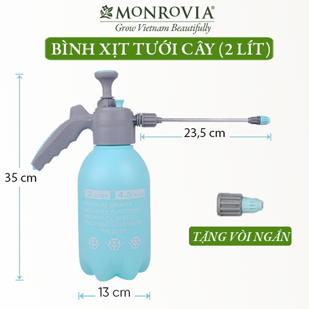 Bình xịt tưới cây phun sương Monrovia 2 lít
