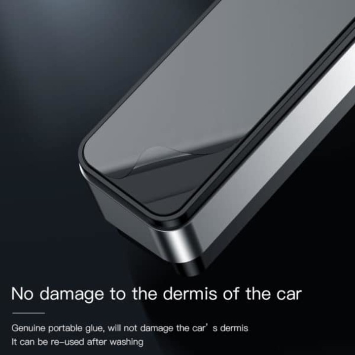 Bảng số điện thoại dạ quang trên ô tô, xe hơi nhãn hiệu Baseus ACNUM-B0S ( Màu bạc đen)