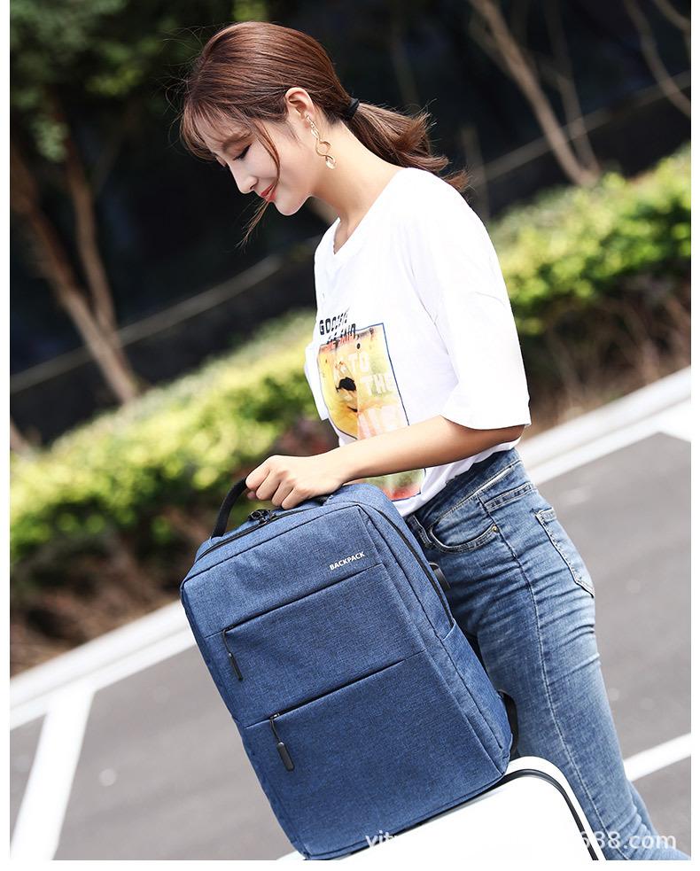 (Tặng kèm dây sạc) Balo laptop Backpack có ngăn riêng đựng laptop