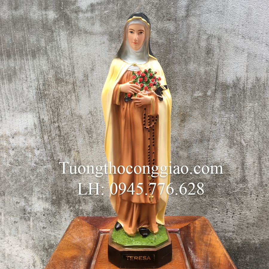 Tượng bà Thánh Teresa 40cm composite