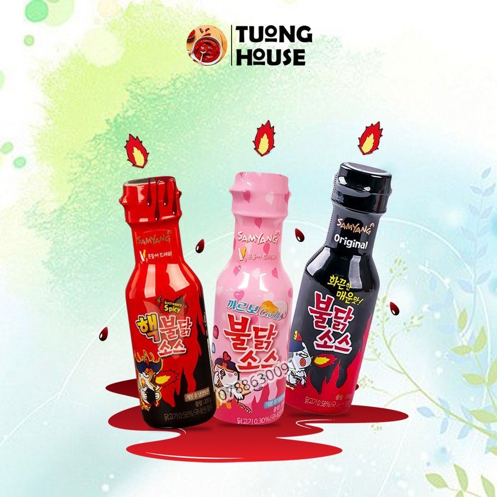 Sốt Chấm Cay Samyang Hàn Quốc Chai 200gr - Đủ 3 vị