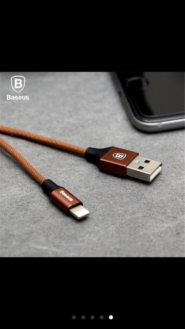 Cáp sạc iPhone dây dù Baseus Yiven dài 3m