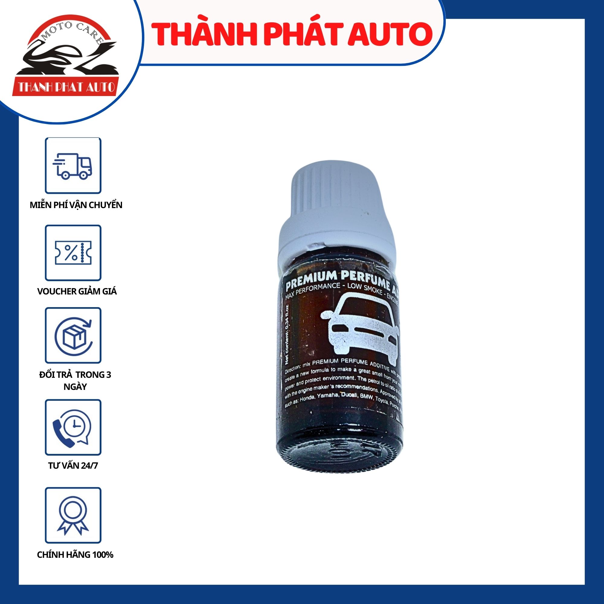 Tinh dầu thơm pha xăng xe 2 thì 4 thì mùi Redbul 10ml ( nắp trắng)