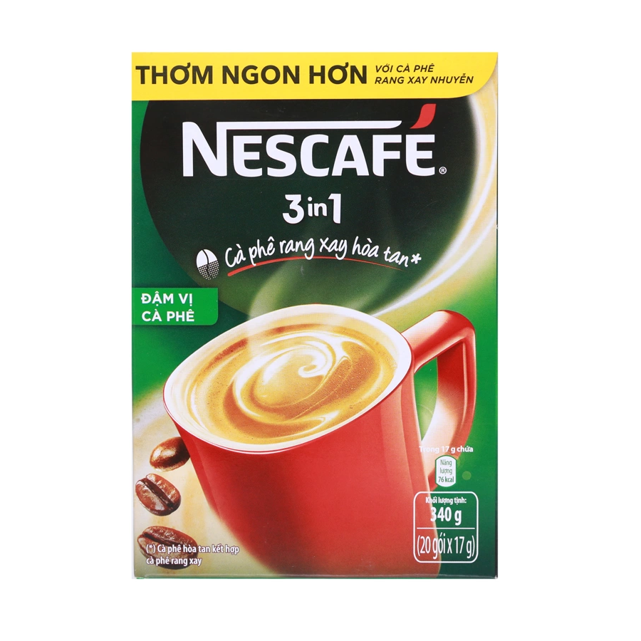 Cà phê sữa hòa tan NestCafé 3 in 1 đậm vị cà phê (hộp 18 gói)