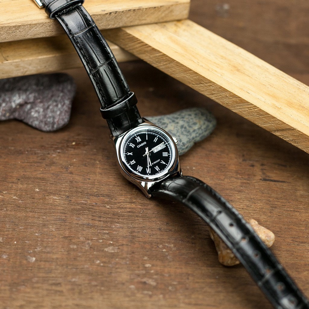 Đồng hồ nữ dây da Casio Anh Khuê LTP-V006L-1BUDF