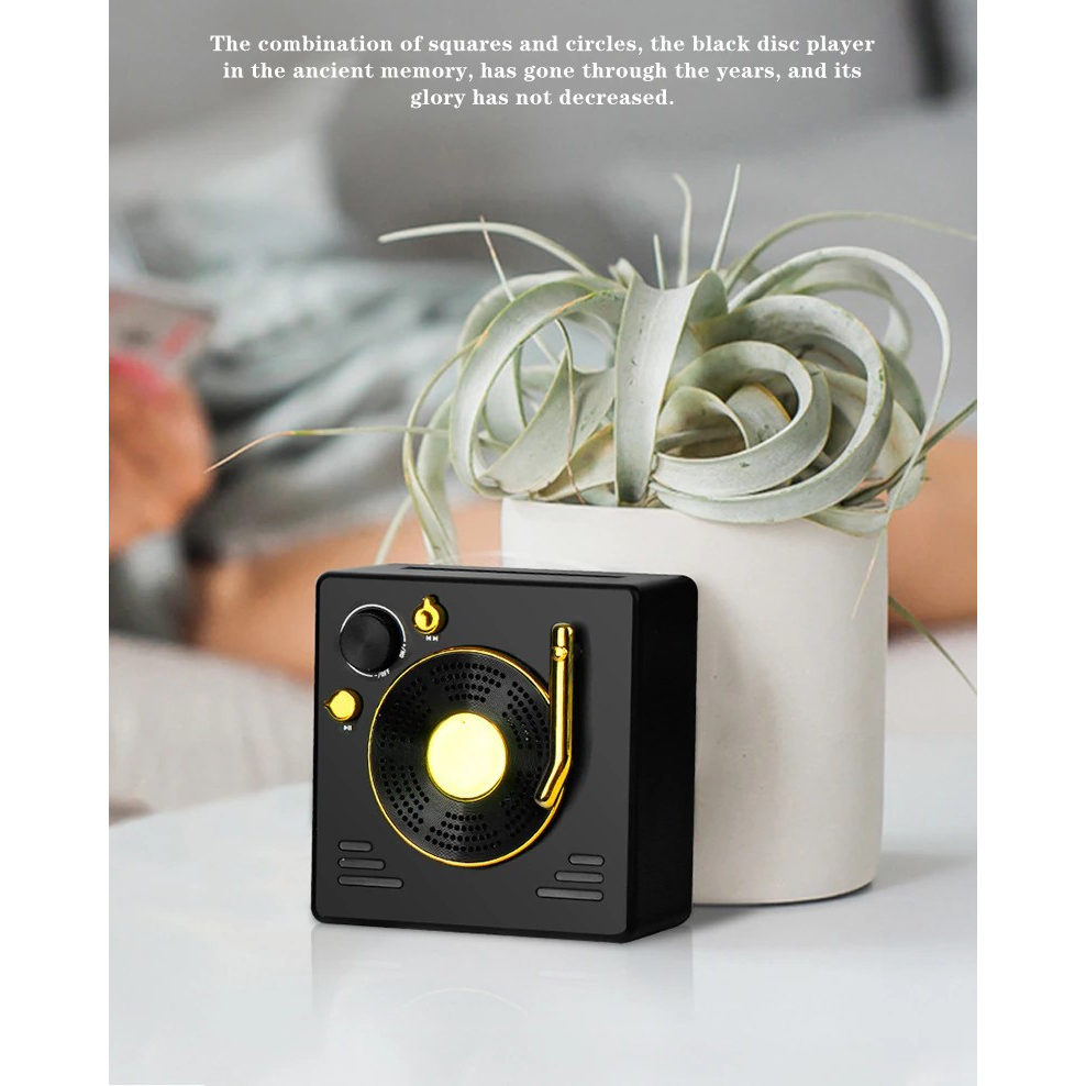 Loa Bluetooth Mini Phong Cách Retro LS400, Bluetooth 5.0, Hỗ Trợ Thẻ Nhớ