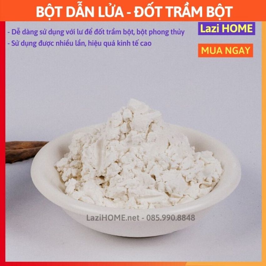 Trầm hương bột đốt trầm, Nụ trầm hương bột dẫn lửa - Dùng chơi trầm, tạo hình trầm bột