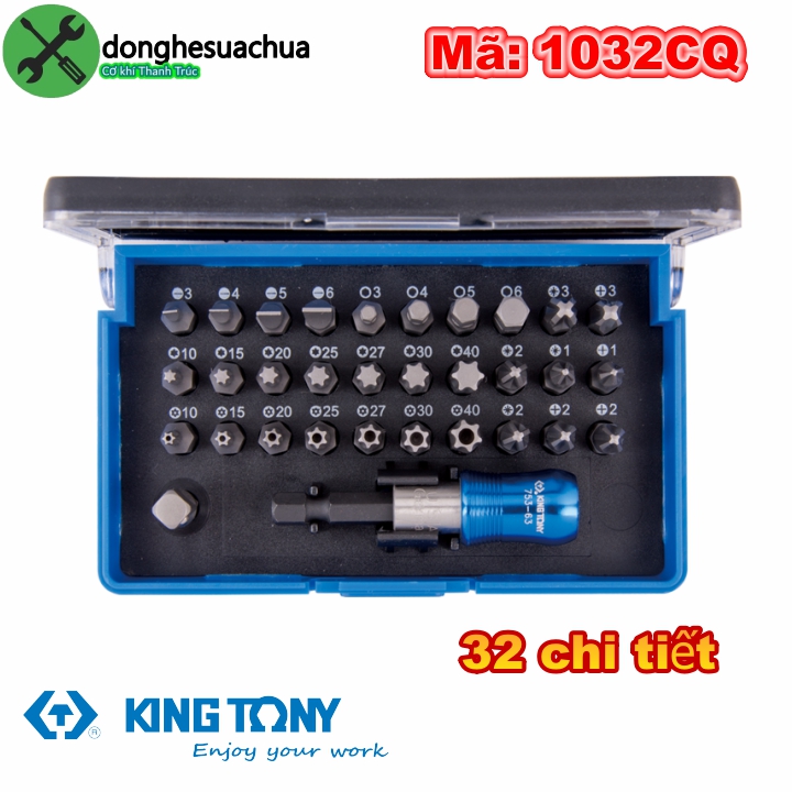 [HCM]Bộ mũi vít Kingtony 1032CQ 32 món