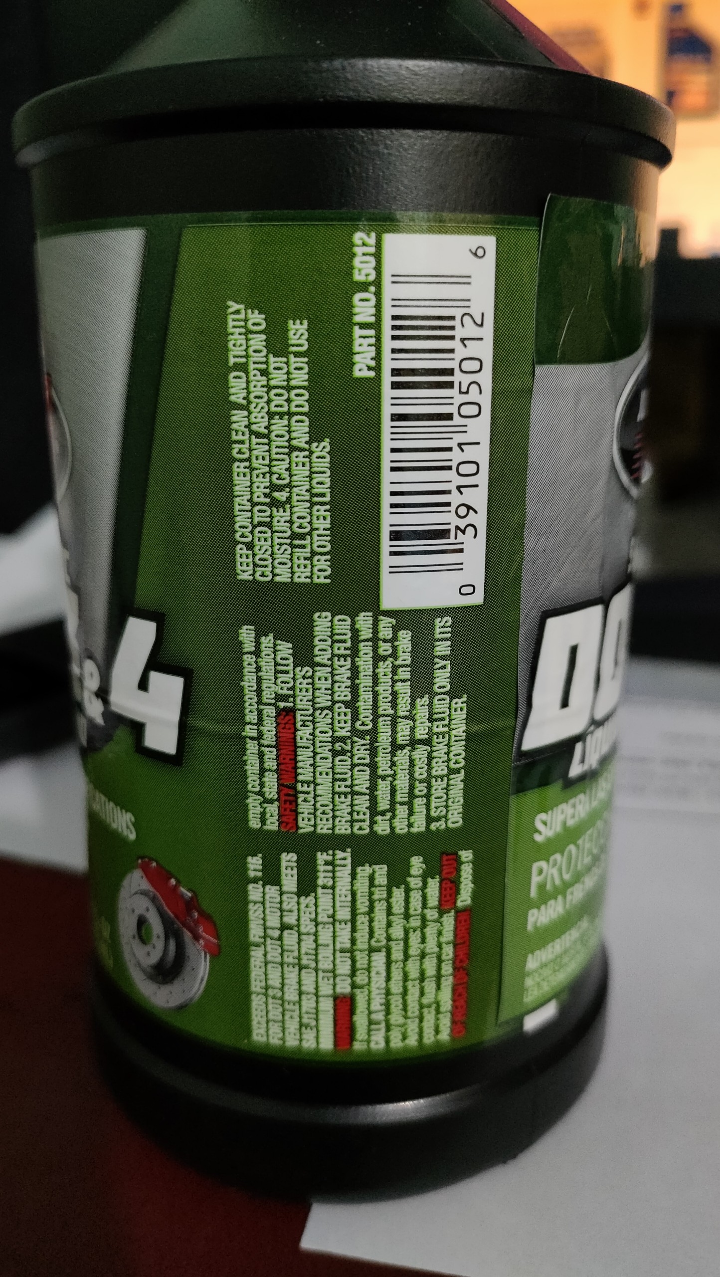 Dầu phanh Johnsen's DOT-4  355ML - Made in USA