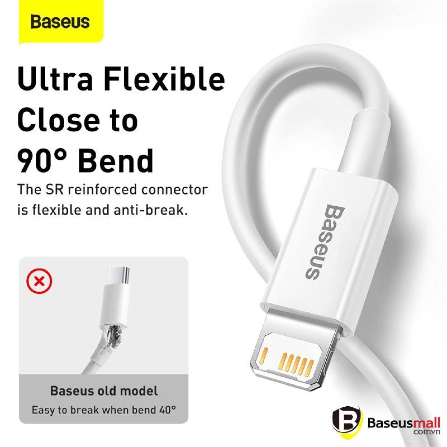 Cáp sạc lightning Baseus Superior Series Fast Charging Data Cable cho iρhone/ iPad (2.4A, 480Mbps, Fast charge, ABS/ TPE