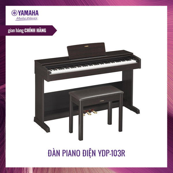 [Trả góp 0%] Đàn piano điện Yamaha YDP-103 kèm ghế - Bộ keyboard 88 phím  - Tích hợp công nghệ GHS - Chất lượng âm thanh piano độc quyền từ Yamaha - Bảo hành chính hãng 12 tháng