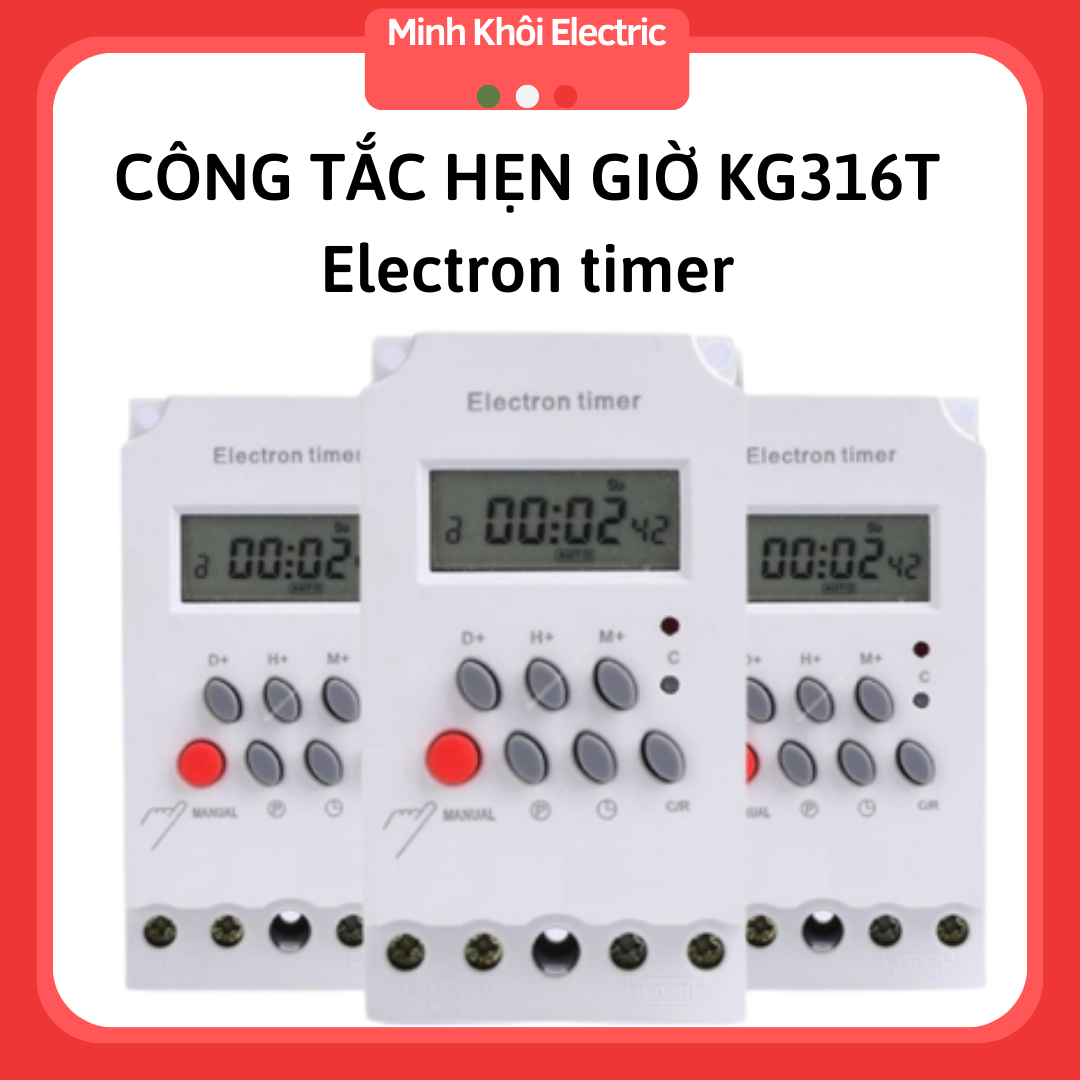 Công tắc hẹn giờ thông minh KG316T Electrontimer,thiết bị hẹn giờ bật tắt tự động,bộ hẹn giờ tắt mở thiết bị điện,timer hẹn giờ điện tử, bộ hẹn giờ thời gian, công tắc hẹn giờ điện tử
