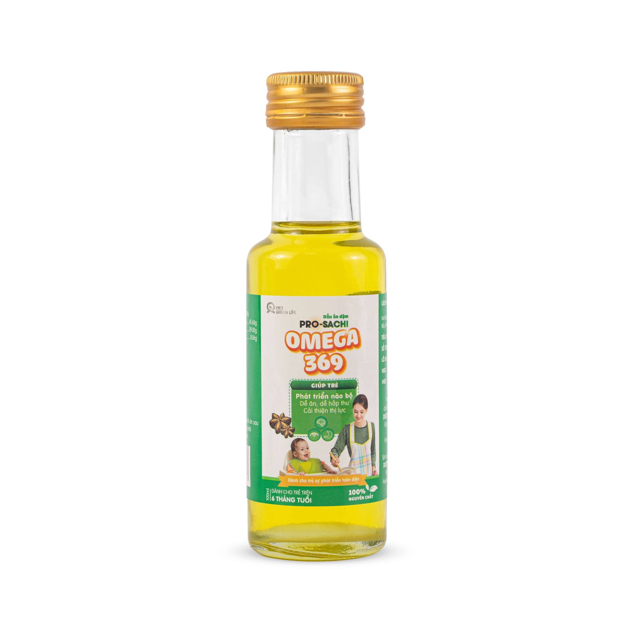Combo bột ăn dặm Mabu 400g, dầu ăn dặm PRO Sachi 100ml