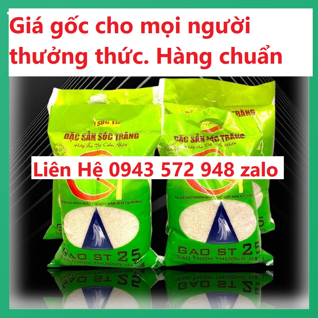 [HCM]Gạo gẫy ST 25 giảm giá 12000/kg túi 5kg - gạo thơm st25