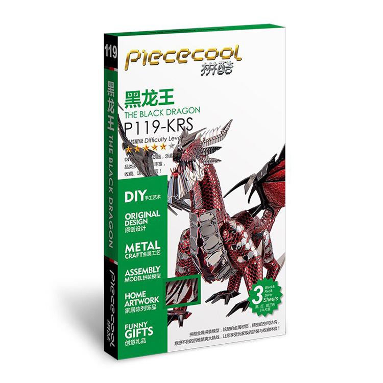 mô hình thép 3D tự ráp Piececool black Dragon