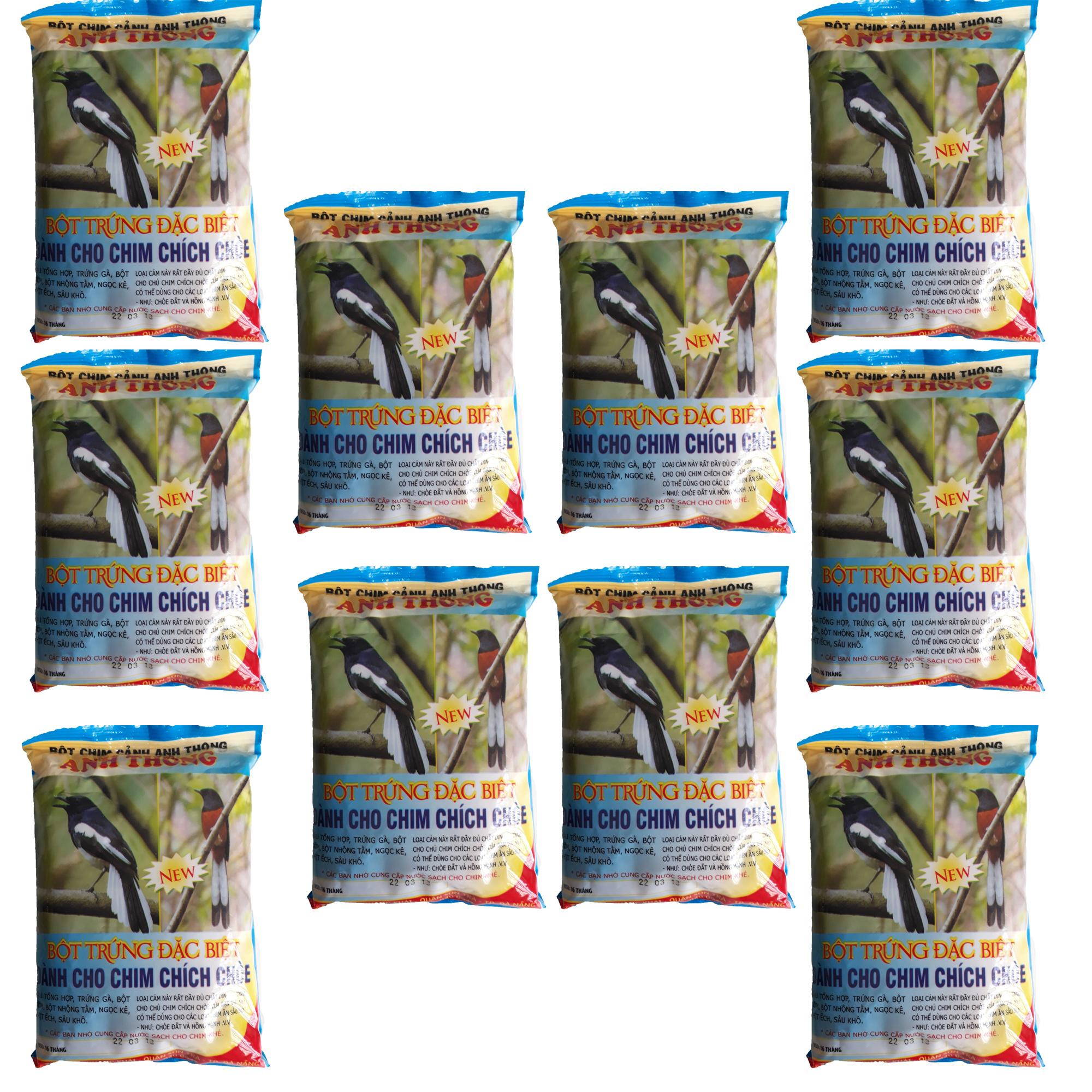 Combo 10 Gói Thức Ăn Chim Chích Chòe Anh Thông (Viên) 150g - Cám Chim Chích Chòe