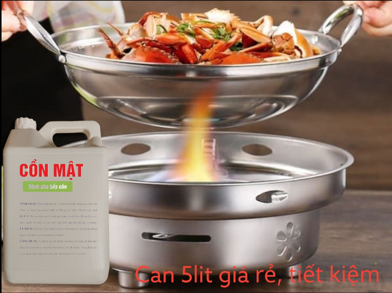 Cồn Mật can 5 lít giá siêu tiết kiệm