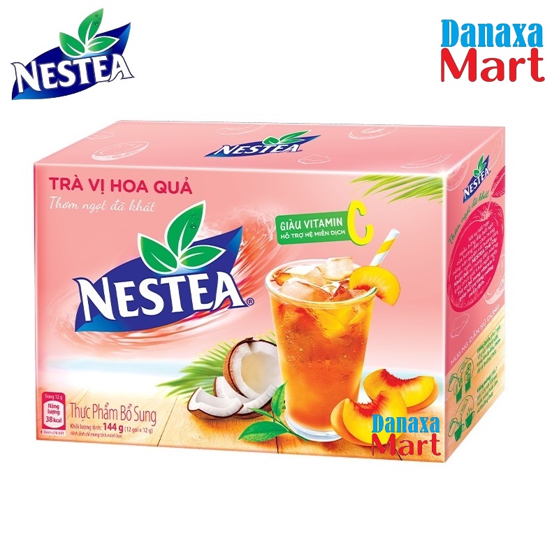 Trà Nestea vị Hoa Quả (Hộp 12 gói x 12g)
