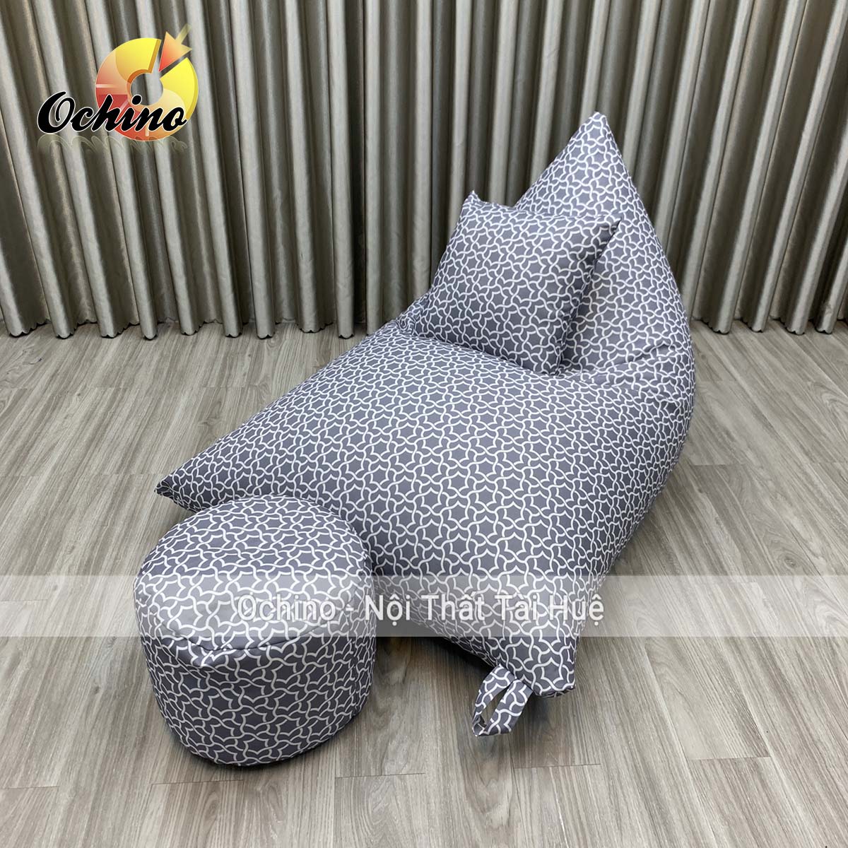 (FREE SHIP) Ghế Lười Hạt Xốp Dáng Sofa Thuyền Thư Giãn Phong Cách Hiện Đại Size To Cực Sang Chảnh (Đã Kèm Hạt Xốp)