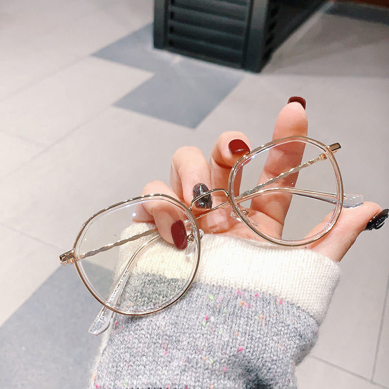 Polygon frame ultralight metal frame glasses