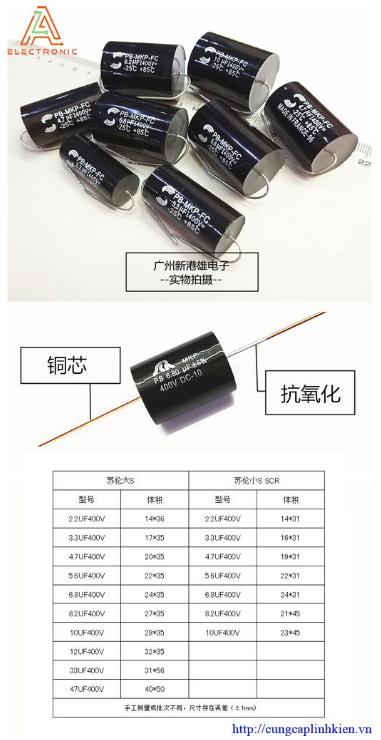Tụ Solen MKP 0.33uF 400V