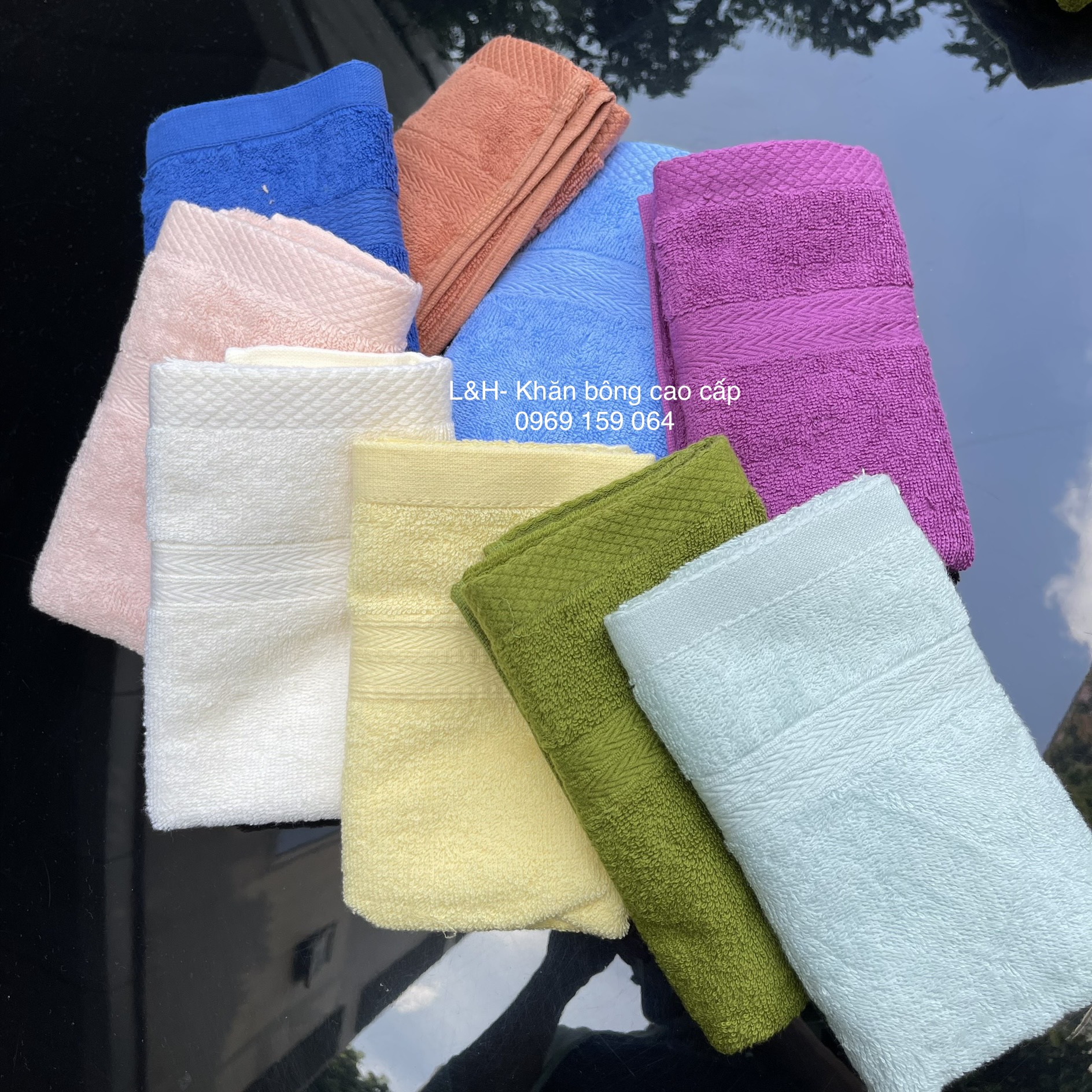 Khăn lau mặt cotton, modal cao cấp, kt 30 *50cm