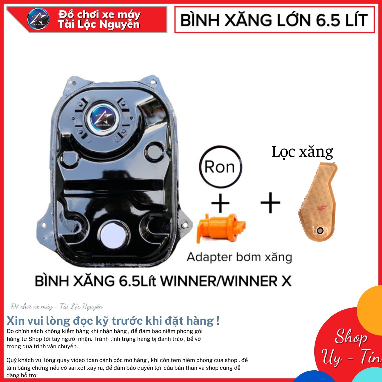BÌNH XĂNG 6,5 LÍT CHO HONDA WINNER - WINNER X