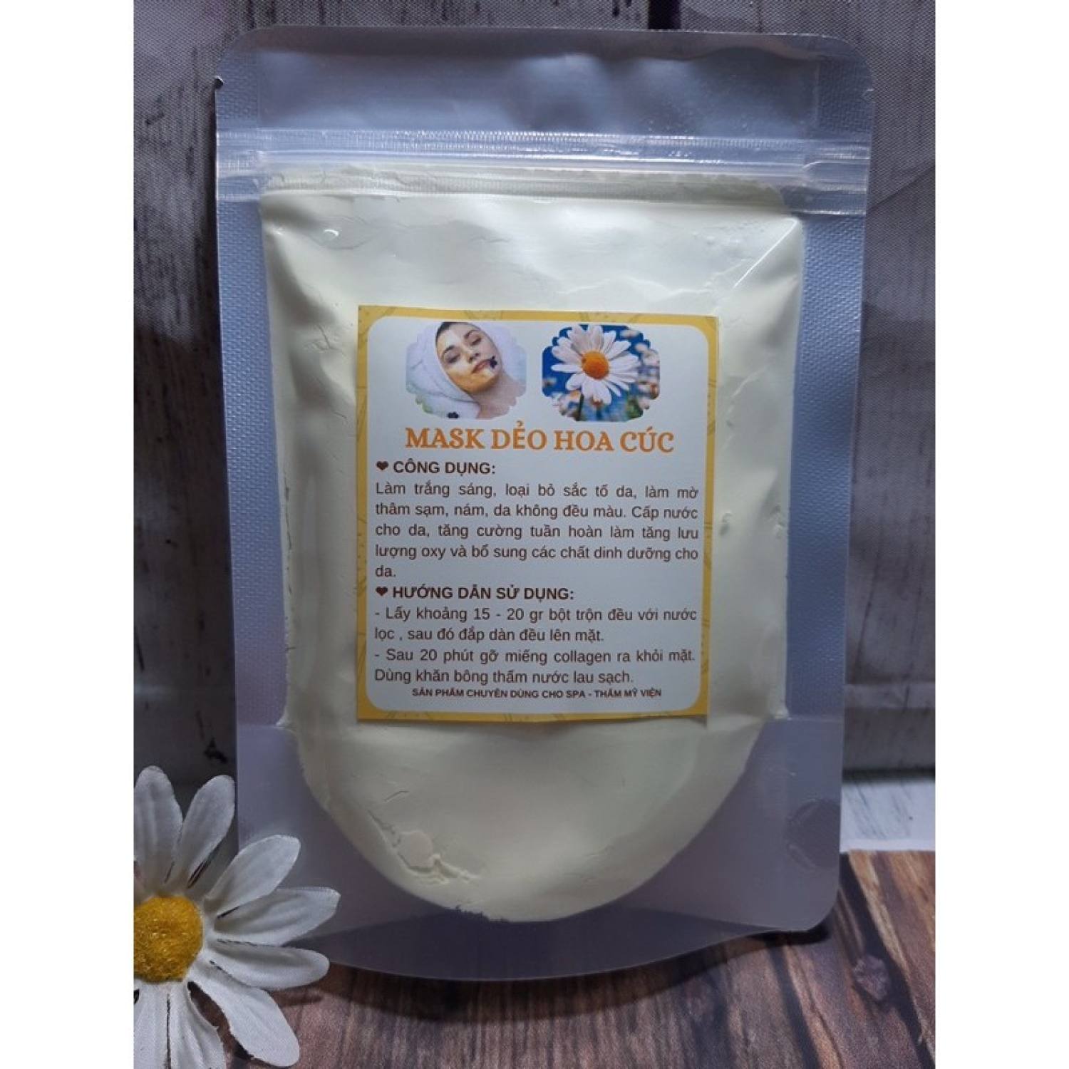 1kg Bột đắp mặt Dẻo cánh Hoa cúc Handmade