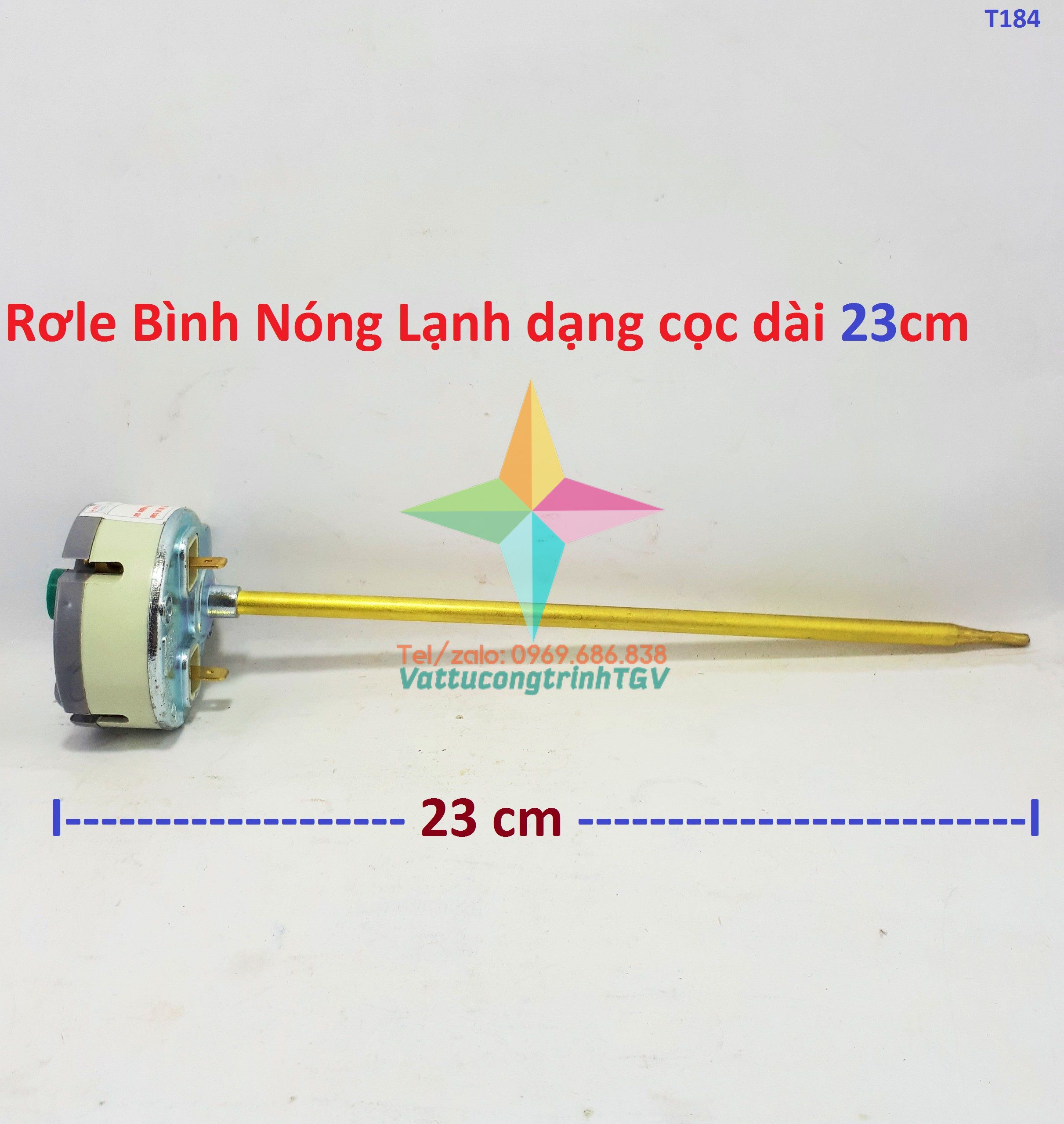 Rơle nhiệt độ bình Nóng Lạnh ARISTON dạng cọc dài 18cm - 23cm - 30cm