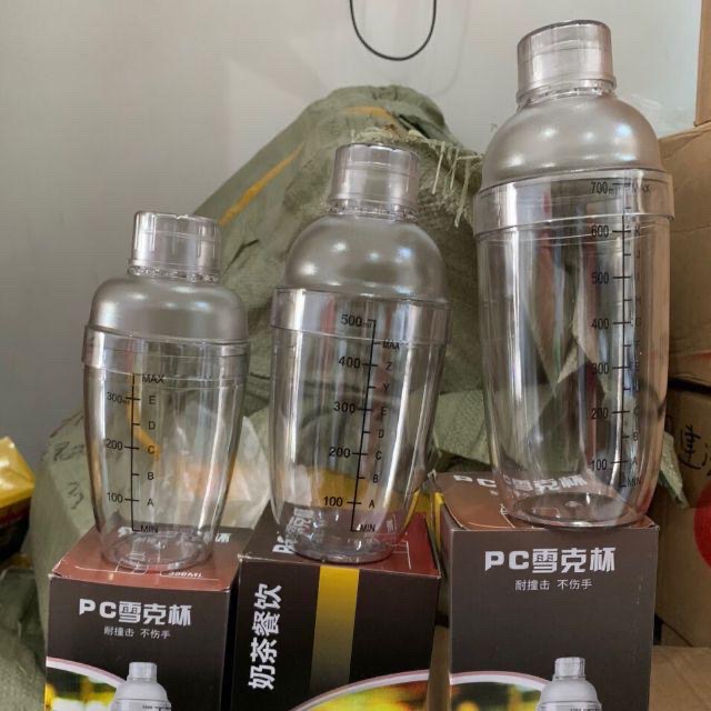 [Ảnh thật] [Có sẵn] Bình lắc pha chế nhựa/shaker nhựa