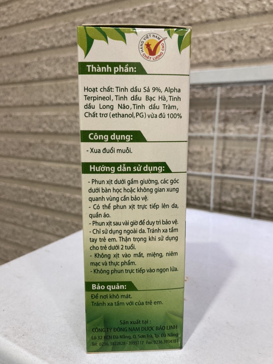 Bình xịt xua đuổi muỗi, côn trùng FlyAway 100ml