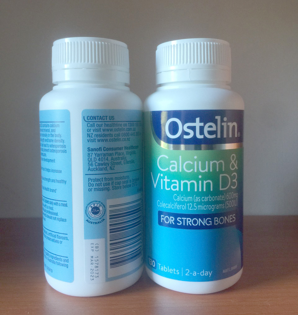 Viên Uống Canxi và Vitamin D3 Cho Bà Bầu Ostelin 130 Viên - Úc