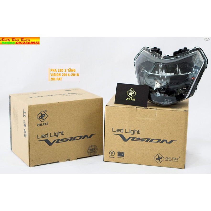 HỆ THỐNG ĐÈN PHA LED 2 TẦNG XE HONDA VISION 2014-2020 ZHIPAT