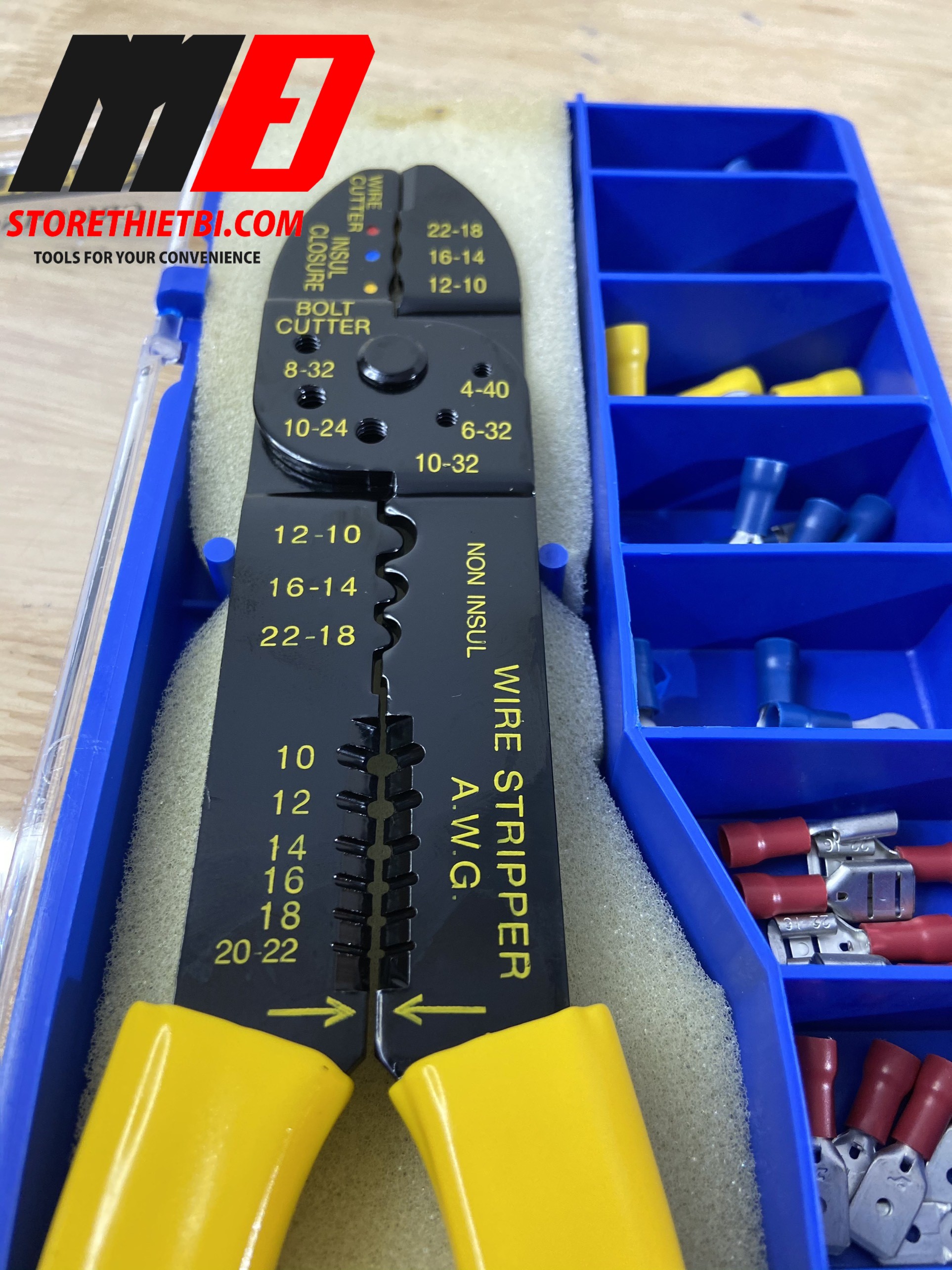 [HCM]Kềm bấm cos230mm ( có hộp đầu cos) 84-253-22 STANLEY