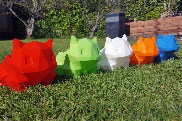 Chậu cây pokemon siêu dễ thương - Cute Low Poly Bulbasaur planter