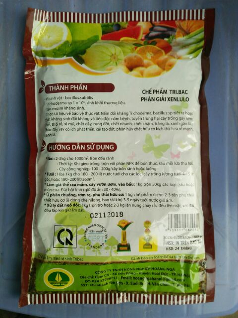 Nấm Đối Kháng Trichoderma, túi 1kg