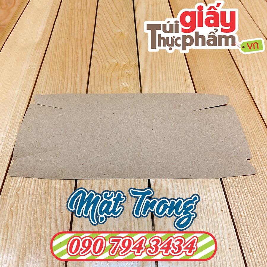 [Giá gốc]250 Khay Giấy Kraft Thực Phẩm