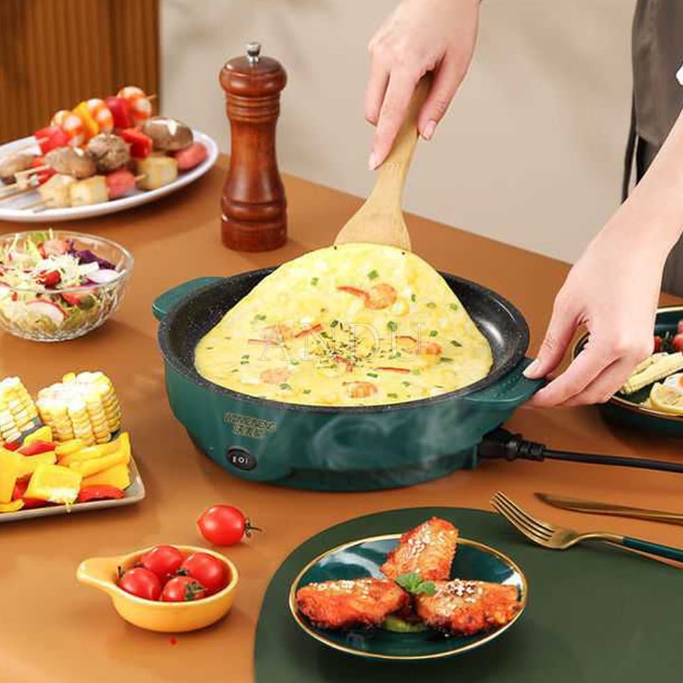 CHẢO NƯỚNG ĐIỆN ĐA NĂNG MINI 26CM (HOT 2022)
