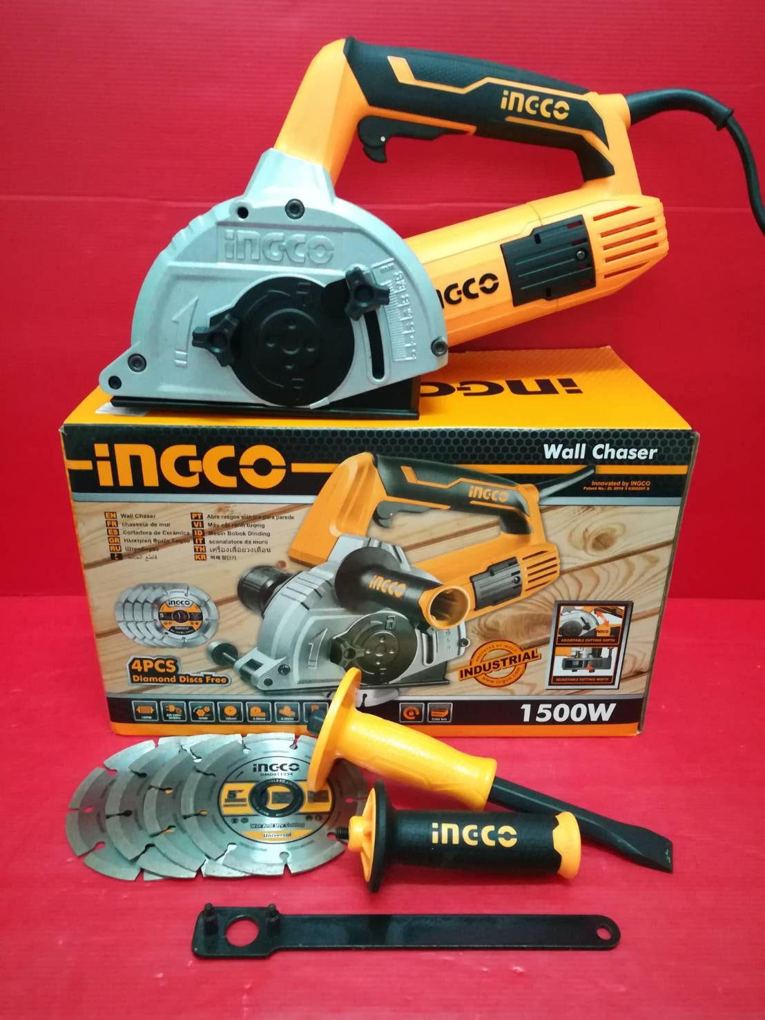 [HCM]Máy cắt rãnh tường 1500W Ingco WLC15008