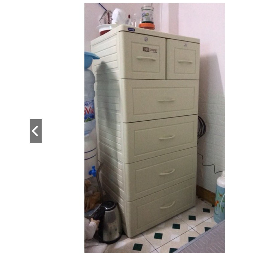 Tủ Nhựa Duy Tân 5 Tầng Tabi Vân Gỗ