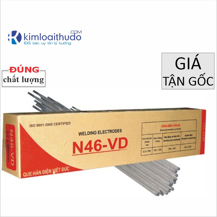 5 Que hàn N46-VD Việt Đức phi 3.2mm