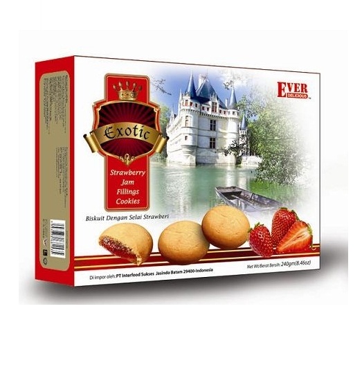 Bánh Quy Nhân Mứt Dâu Ever Delicious Strawberry Cookies