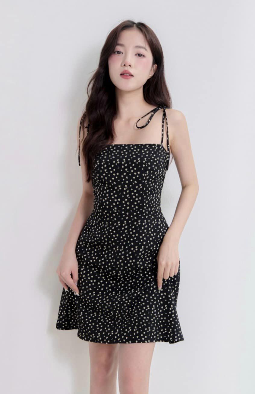 Đầm SERI - Đầm 2 dây hoa nhí