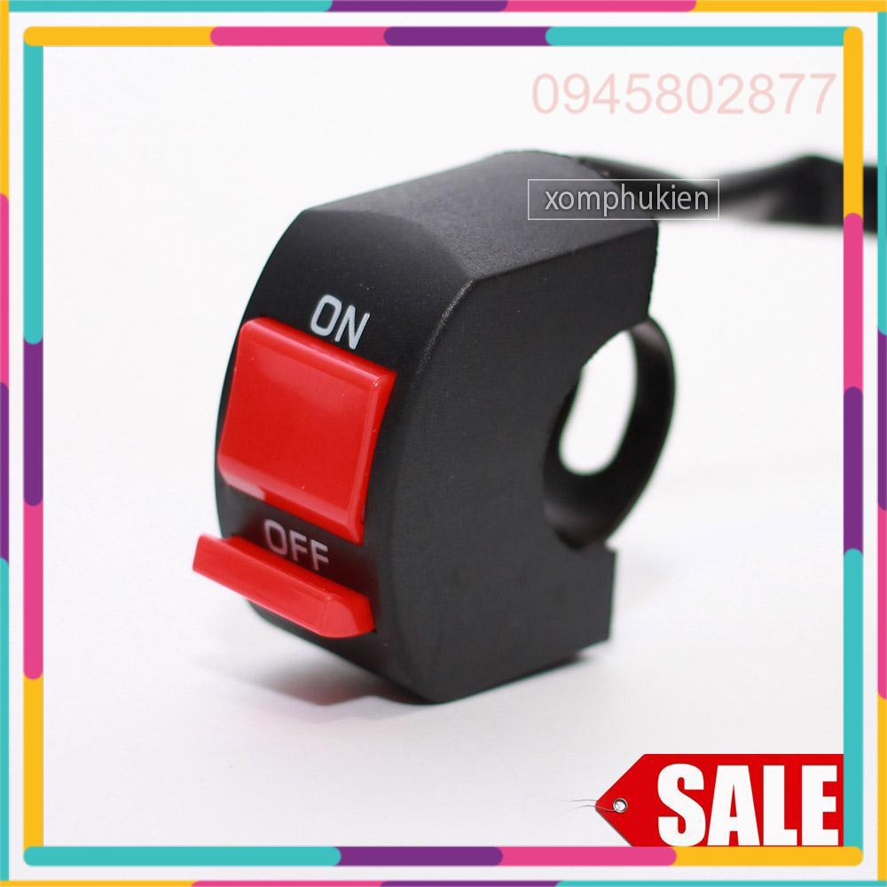Công tắc cùm On Off gắn ghi đông xe máy- Công tắc xe máy-công tắc ghi đông