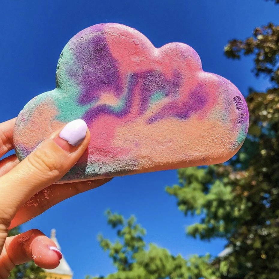 Bánh tạo bọt tắm Lush - Sleepy bubble bar